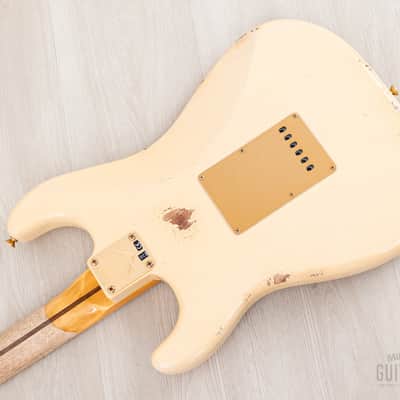 2023 Fender Custom Shop Limited Edition ‘55 Bone Tone Stratocaster Relic Aged Honey Blonde, Mary Kaye w/ Case, CoA image 15