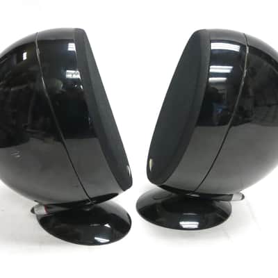 KEF HTS3001 Uni-Q Satellite Home Theater Speaker Pair Black Glossy