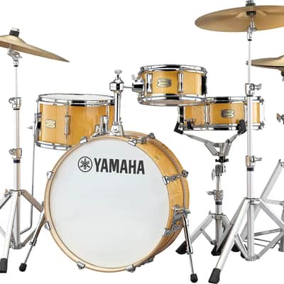 Yamaha SBP0F4H Stage Custom Hip 4-Piece Acoustic Drum Shell Pack, Natural image 1