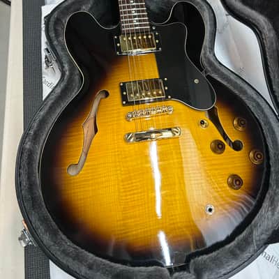 Epiphone DOT Deluxe 2006 Upgraded - Flame Maple Top Vintage Sunburst image 5