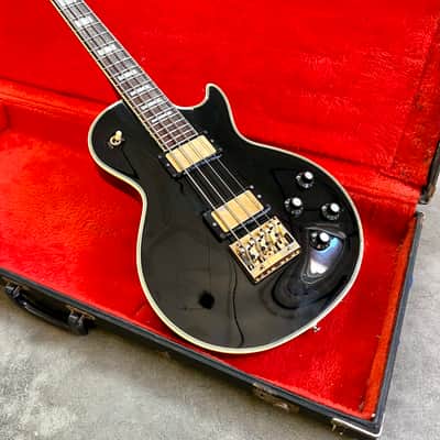 Greco EGB-850 Les paul singlecut custom Bass c 1980’s -1990 Black beauty original vintage MIJ Japan fujigen image 2