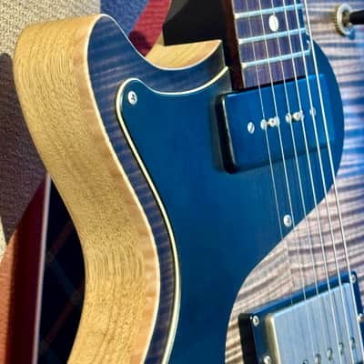 Nik Huber LEFT HANDED KRAUSTER II “ Custom Shop” KORINA & Super Flame Top 2016 Charcoal Black image 8