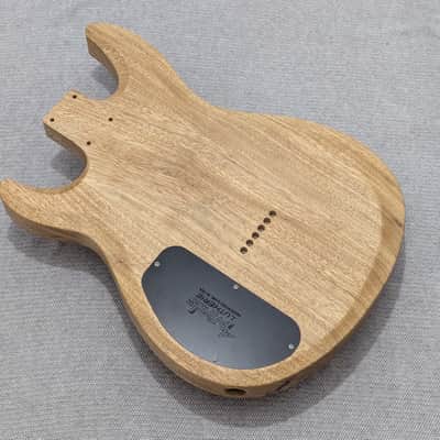Four Winds N2 HSH SPALT FLAME MAPLE+WALNUT+WHITE LIMBA+CA Sealer Hardtail Guitar Body *USA Made* Fits Strat Neck image 11