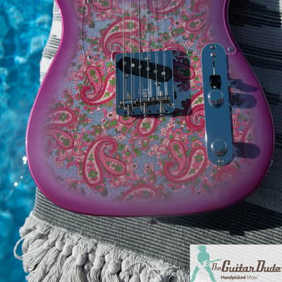 Fender Limited Edition Pink Paisley Telecaster with Maple Fretboard 2026 - Pink Paisley - Better Than New! w Pro Set Up image 5