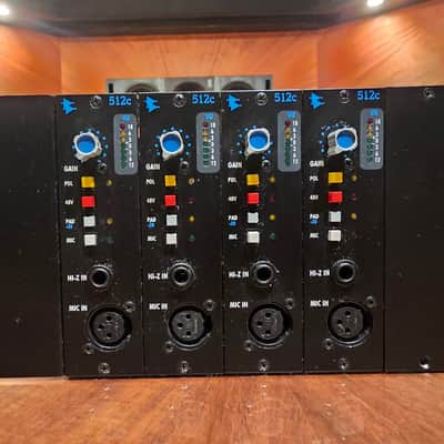 API 512c PACKAGE - 4 Channels of 500 Series Mic Preamp Modules in BAE Chassis w/ PSU image 5
