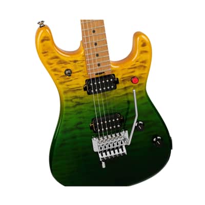 EVH 5150 Series Deluxe QM 6-String Baked Maple Electric Guitar (Limeade Zest) image 3