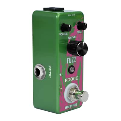 KOOGO LEF-306 Fuzz Pedal For Electric Guitar & Bass Traditional Fuzz Effect Full Metal Shell True Bypass--Shipped from Irvine Warehouse in California by USPS image 5