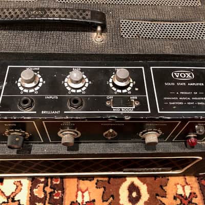 Vintage 1960s Vox Supreme 200w Solid State Amplifier Head image 5
