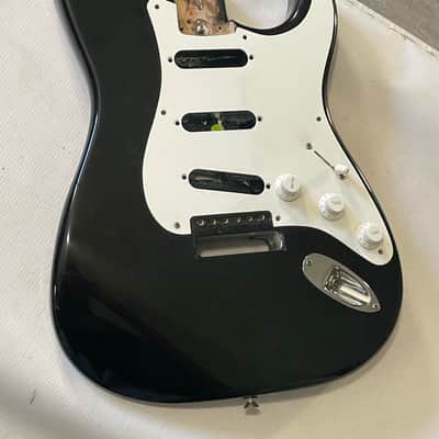 1999 American Fender USA Eric Clapton Signature Artist Black Semi Loaded Guitar Body image 2