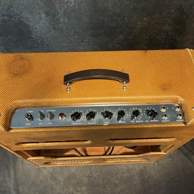 FENDER '59 BASSMAN - HANDWIRED by GEORGE ALESSANDRO - CUSTOM BUILT RELIC'D TWEED CABINET by ARMADILLO AMP WORKS image 6