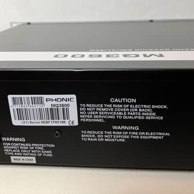 Immagine Phonic MQ3600 New Old Stock Dual 31-Band Graphic Equalizer - 9