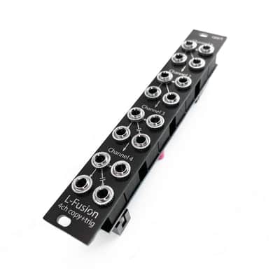 Eurorack 4HP Quad Active Mult with two Gate to Pulse converters image 1