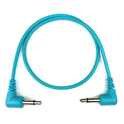 TENDRILS RIGHT ANGLED PATCH CABLES 6 PACK-CYAN / 90CM : BRAND NEW :  [DETROIT MODULAR] image 6