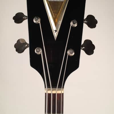 Very Rare 1960 Kay K5970J Professional Electric Jazz Bass in Black with Kay Case image 13