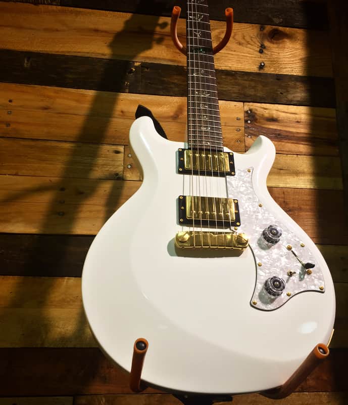 Prs Mira LTD 2008 Jet White/ Gold | Reverb