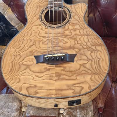 Dean Acoustic Electric Bass Guitar BRAND NEW Quilted Ash Exotica Active EQ image 6