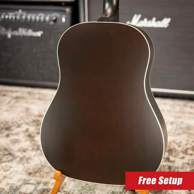 Gibson J-45 Special Acoustic/Electric Guitar - Satin Vintage Sunburst with Gig Bag image 2