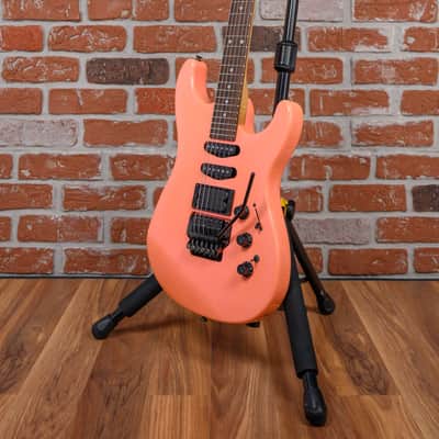 Fender HM Strat Flash Pink 1988 w/Hard Shell Case image 5