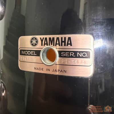 Yamaha 8000 Tour Custom 22,12,13,16 Drum Kit 1989 - Solid Black image 10