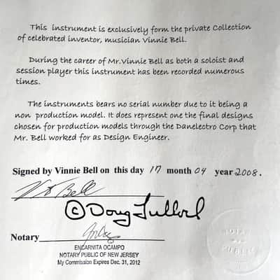 Vincent Bell's Personal 1961 Danelectro Bellzouki image 6