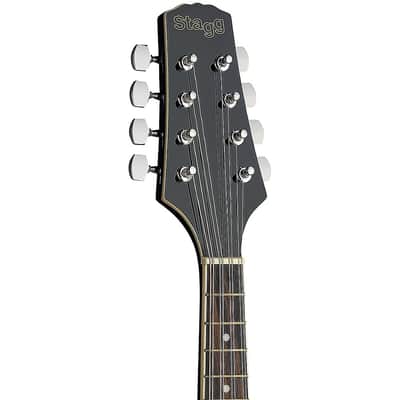 Stagg M50 E BLK A Style Nato Top & Neck 8-String Acoustic-Electric Bluegrass MandolinA Style Nato Top & Neck 8-String Acoustic-Electric Bluegrass Mandolin image 4