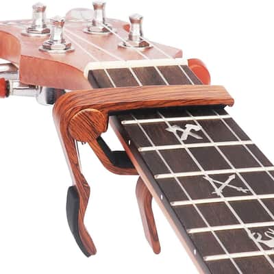 Pro Ukulele Capo for Soprano Concert Baritone,Rosewood. image 3