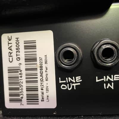 Crate "Shockwave" GT3500H (no footswitch) image 6