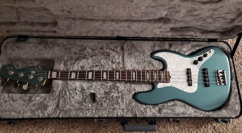 Fender Adam Clayton Artist Series Signature Jazz Bass 2015 - Present - Sherwood Green Metallic image 1