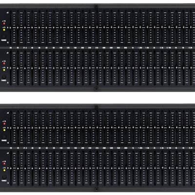 2x dbx 1231 Dual 31-band Graphic Equalizer, Switchable boost / cut ranges of ±6 or ±15 dB image 1