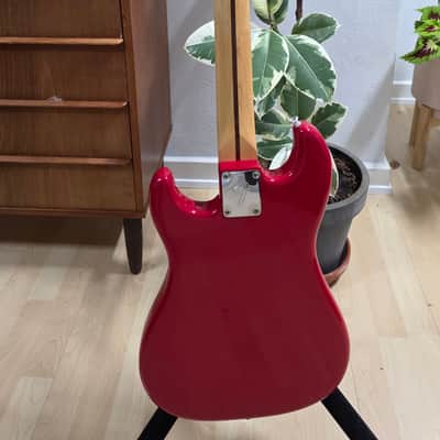 1981 Fender Bullet H-1 American Stratocaster with Telecaster Headstock Red Vintage 80s 1980's made in USA 1H Guitar with original hard case OHSC RARE image 20