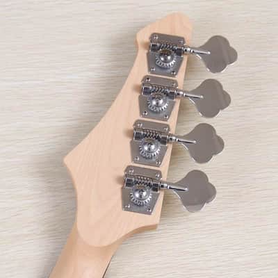 Custom Metallic Purple 4 String Electric Bass, Poplar Wood Body, Maple Neck image 6