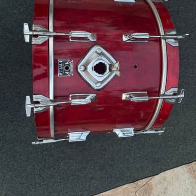 Tama Superstar 22x14 Bass Drum Cherry Wine - 80's image 24