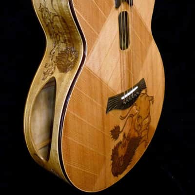 Blueberry Handmade Grand Concert Guitar Songwriter Motif Built to Order image 1