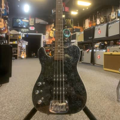 G&L ASAT Bass Left Handed Black Swirl Rare image 1