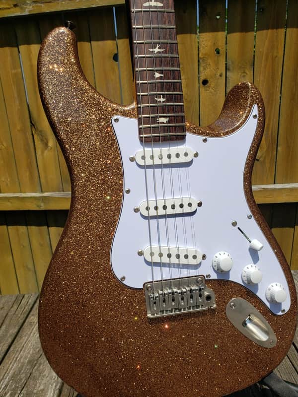 PRS Silver sky se 2022 - cinnamon sparkle image 1