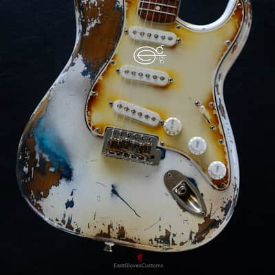 Fender Stratocaster Olympic White Heavy Aged Relic image 9