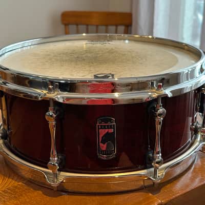 Mapex BPCW3550CNCY Black Panther Cherry Bomb 13x5.5" Cherry Snare Drum 2010s - Transparent Cherry image 4