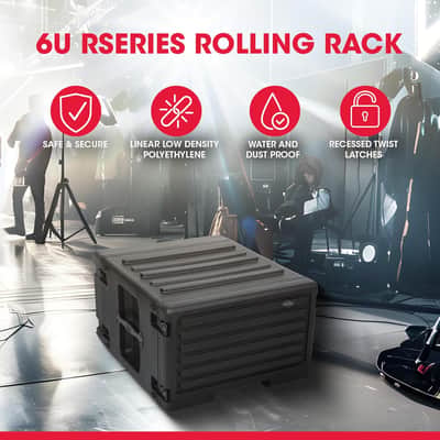 SKB 6U Roto Rolling Rack (1SKB-R6UW) image 4