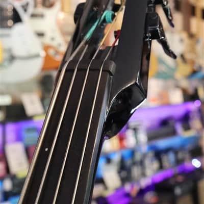 NS WAV Electric Upright Bass Transparent Black w/Bag - USED image 2