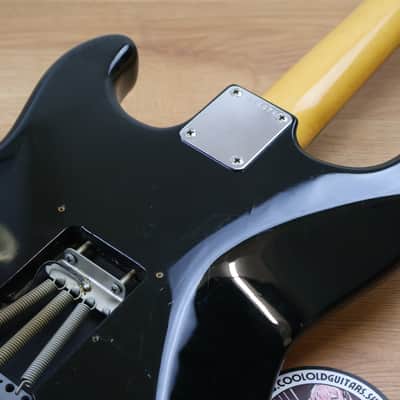 1985 Squier (by Fender Japan) "A Series" SST-36 Vintage Stratocaster (Black) image 9