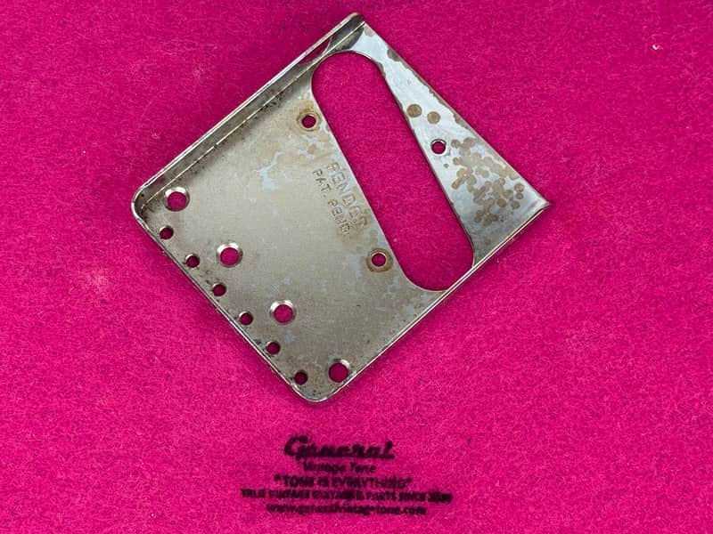 Fender ®️ Telecaster Bridge Plate 1955 - 1962 MOA Master of aging image 1