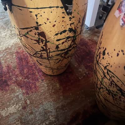 Latin Percussion Aspire - Wood with custom paint splatter image 2