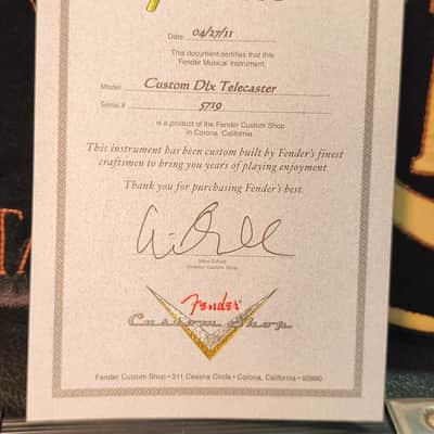 Fender Telecaster Custom Shop Custom Deluxe Bird eye maple neck image 16