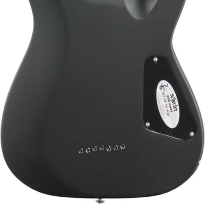Schecter C-7 Deluxe Left-Handed Electric Guitar, Satin Black image 5