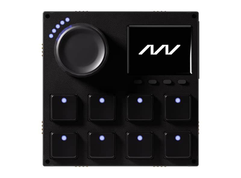 Intech Studio GRID3 VSN1-R Jogwheel + Screen MIDI Controller (Right Screen) image 1