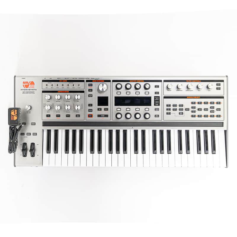 ASM Hydrasynth 49-Key Keyboard Synthesizer 5th Anniversary Silver Edition image 1