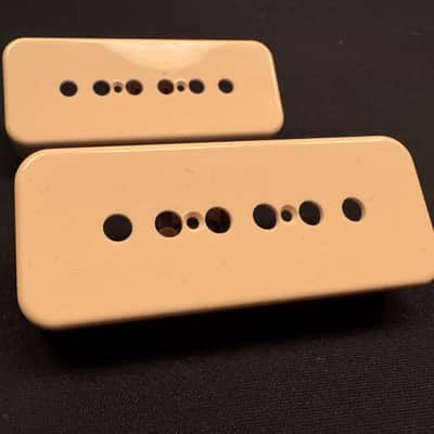 Gibson Custom Shop OEM Butyrate P-90 Soap Bar Cover Cream Set of 2 49.2mm P90 image 1