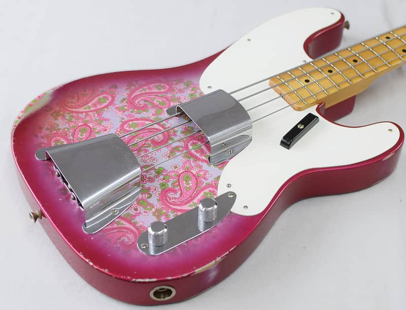 Fender Precision Bass 51 Relic Pink Paisley | Reverb