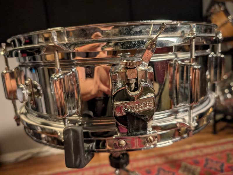 Rogers Dayton Powertone Snare COB 1960s - Chrome over brass image 1