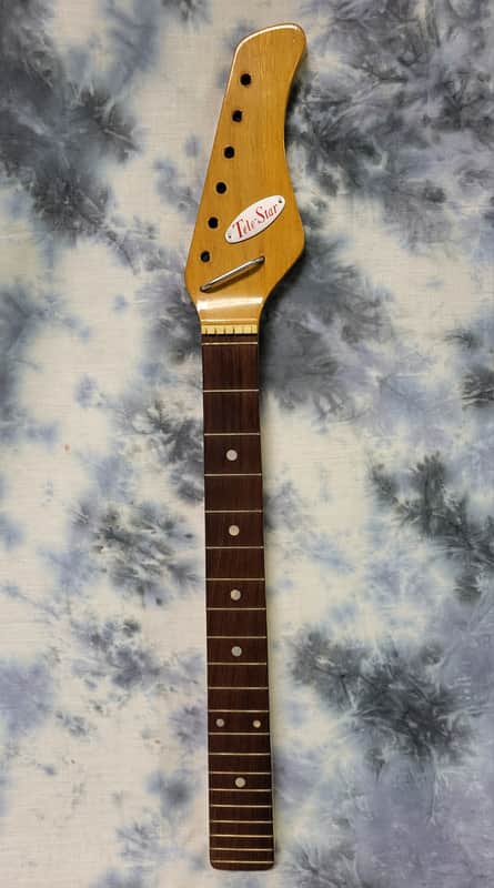 Vintage 1960's Tele-Star Kawai Made Japan Rosewood Electric Guitar Neck Luthier Parts image 1